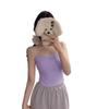 #Spring new models, short lace lace sweet girl style suspender tube top versatile solid color small suspender
