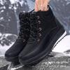 Mens Winter High-Top Cotton Boots Outdoor Warm Non-Slip Thick Sole Comfortable Casual Shoes