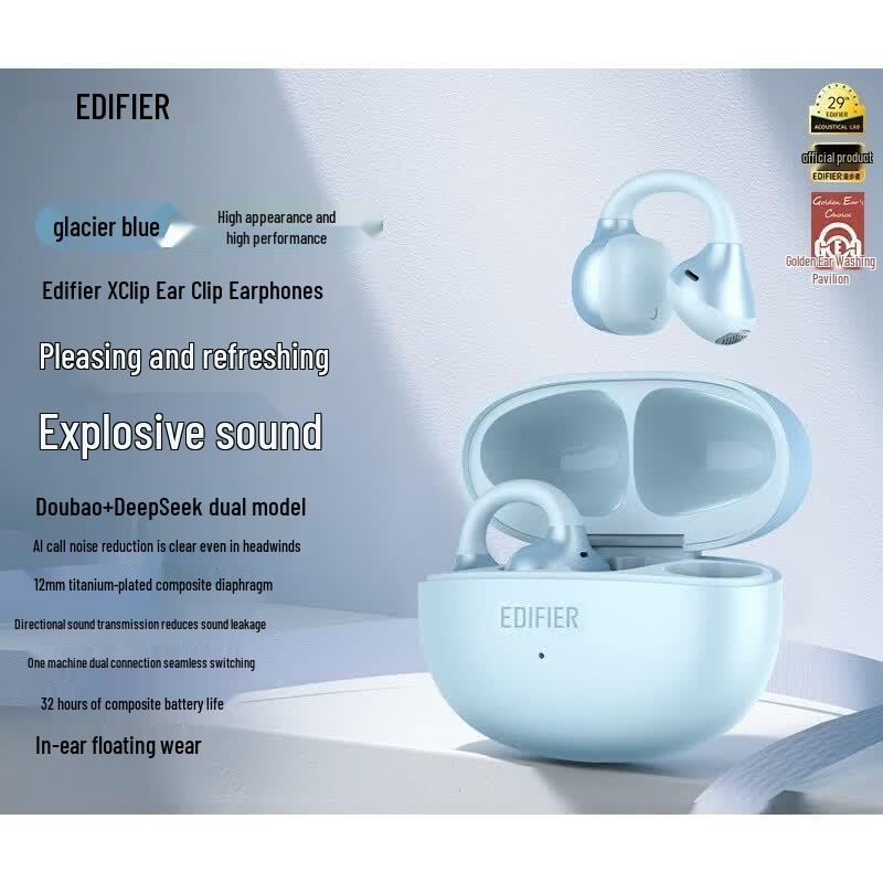 Edifier X Clip Open-Ear Bluetooth Headset