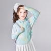 [Printed Ice Feel Hooded Sunscreen Clothing] Girls' 25 Summer Mid to Large Children's Summer Clothing Children's Thin Breathable Top