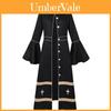 Fantasy Wizard Cosplay Dress With Polyester Fabric For Halloween Costume Party