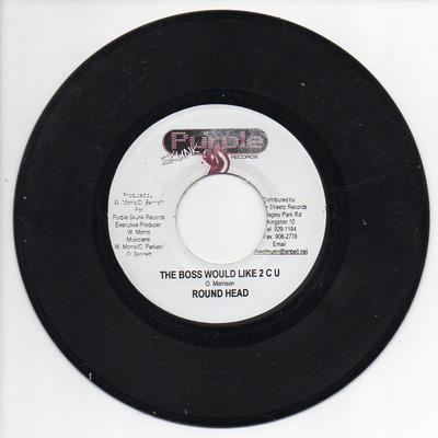 7inch Record ROUND HEAD / NICKY B - The Boss Would Like 2 C U / Slipper NONE Purple Skunk Re 2004 Jamaica Reggae, Ska & Dub Used