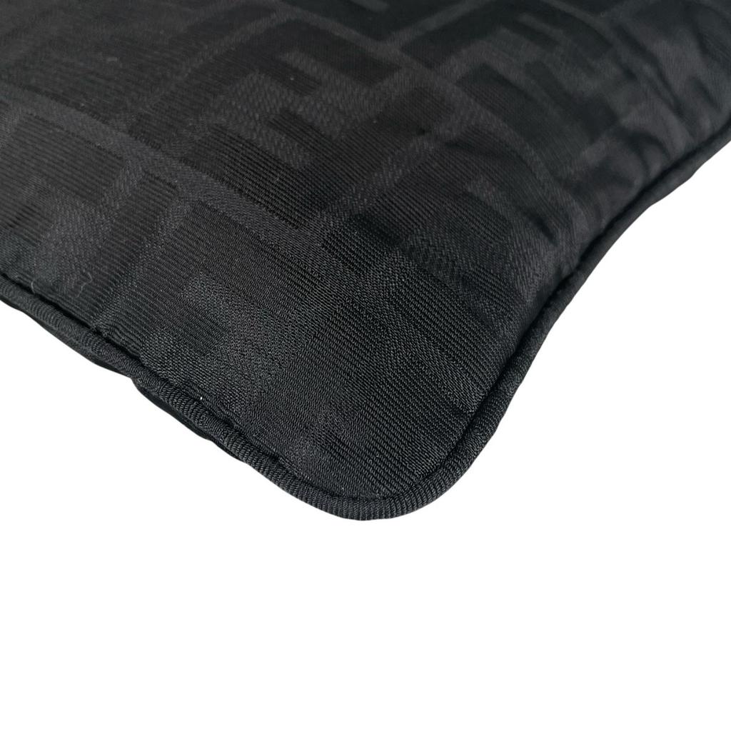 Fendi Zucca Handbag Black Women Used