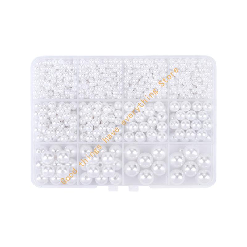 Imitation Pearls Beads Set For Hair Accessories ABS Plastic Craft Supplies For Craft Enthusiasts 55KF