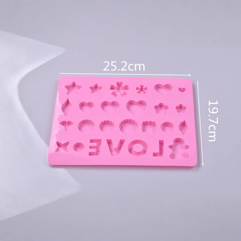 LOVE Silicone Mold: Crystal Epoxy, Fondant, Cake & Flower Design, Lettering for Baking Decorations