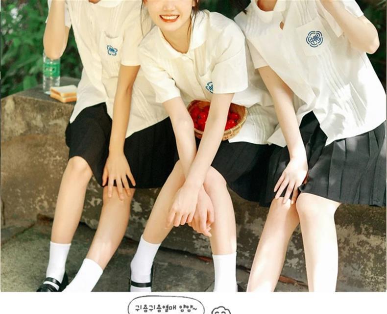 Japanese Academy Style High School JK Uniform Set for Graduation & Chorus Photos