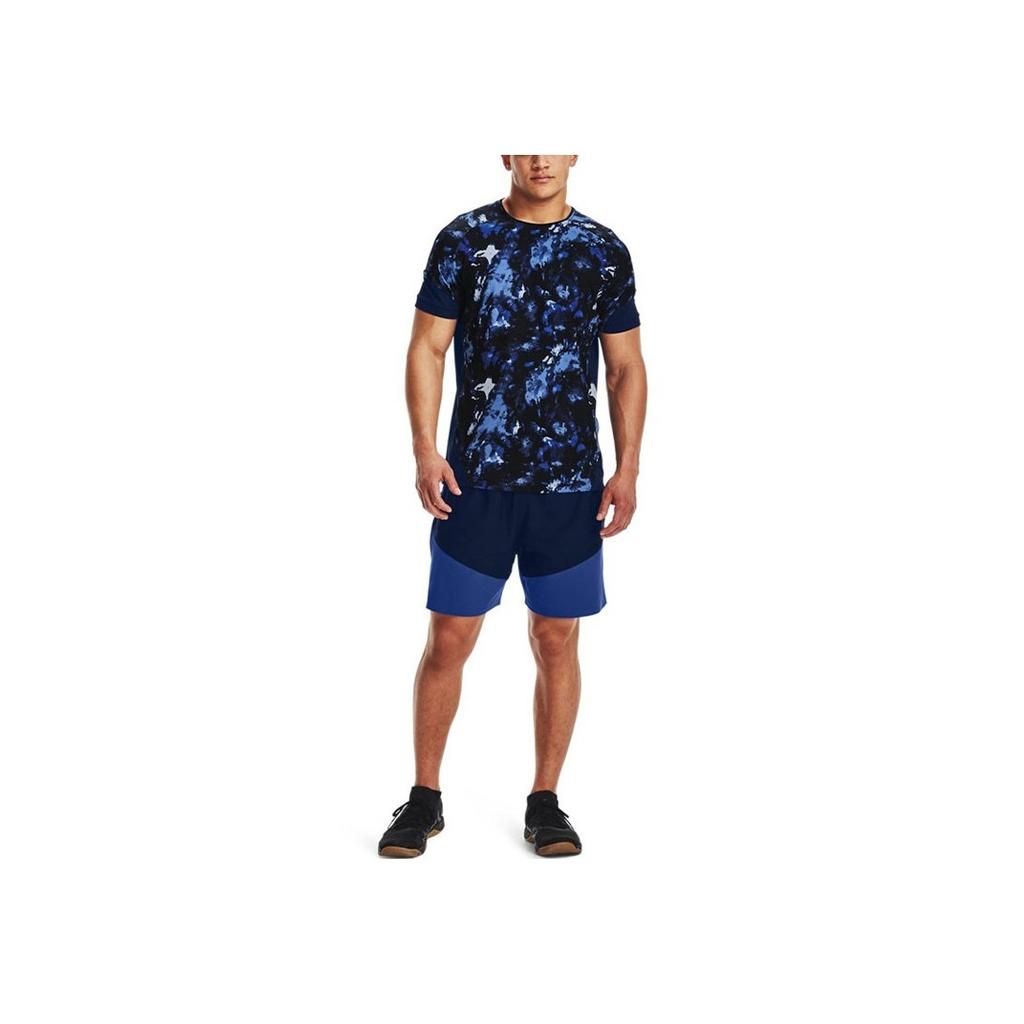 Under Armour Woven Series Lightweight Stretch Woven Training Color Block Shorts Men shorts Dark-Blue 1366167-408