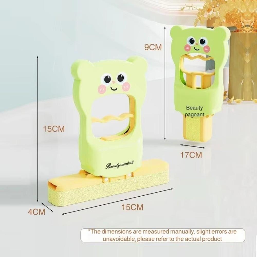 New Mini Foldable Desktop Mop Cartoon Bear Wet Dry Use on Absorbent Sponge Mop Table Wiping Tool Durable Desktop Lazy Small Mops
