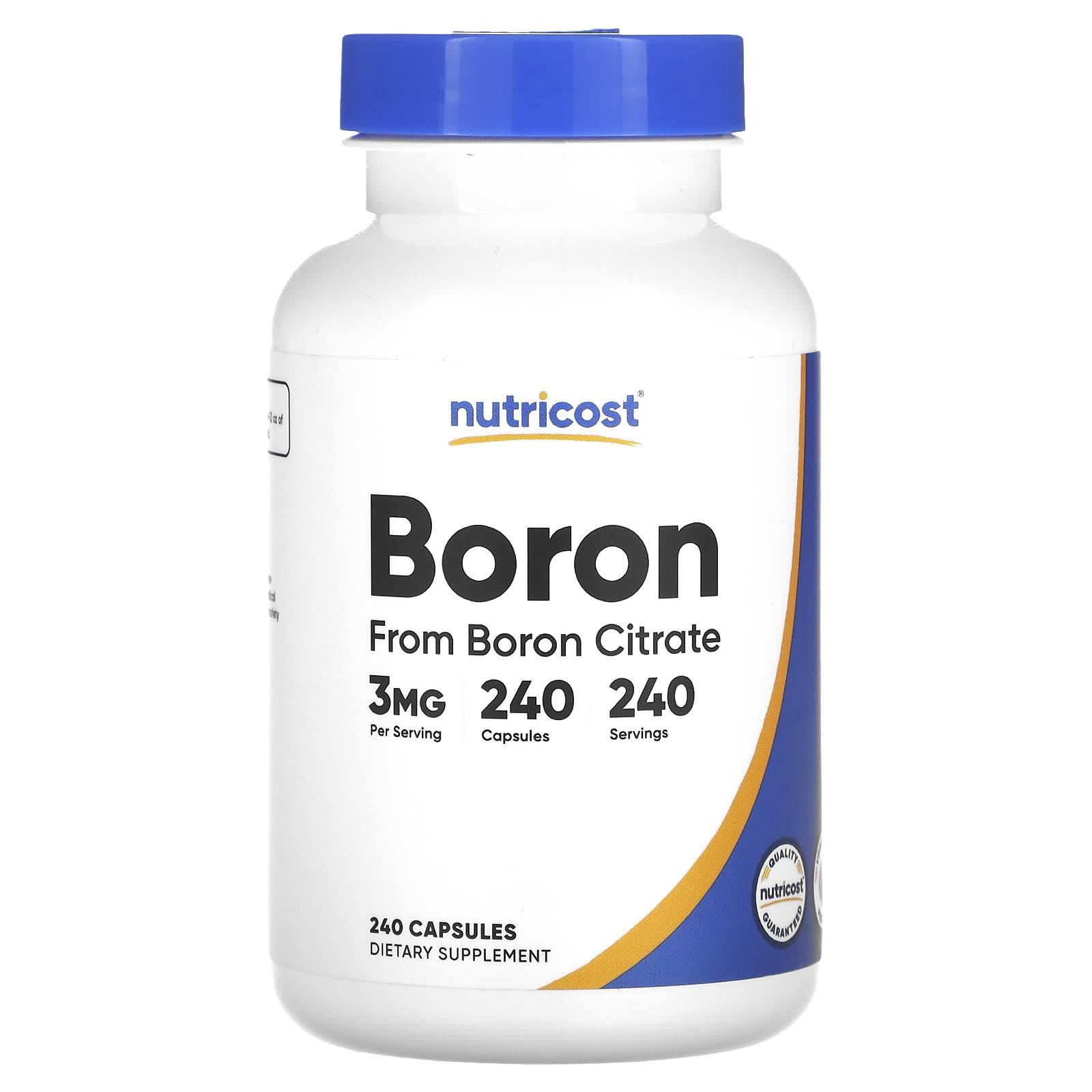 

Boron, 3Mg, 240 Capsules