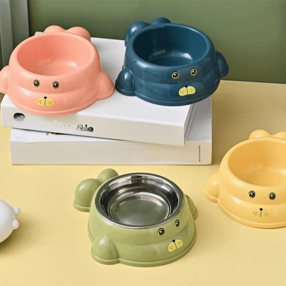 Non-slip Cat Water Bowl Anti Tip Dog Food Bowl Anti-Spill Pet Feeder Feeding Drinking