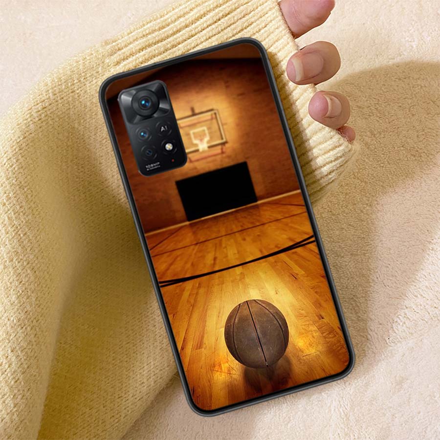 Basketball Basket Phone Case For Redmi 13C 14C Note 14 13 Pro Plus 5G Clear Capa 12 12C 10A 10C 10 9A 9C 9T 9 8 Pro Cover TPU Sh