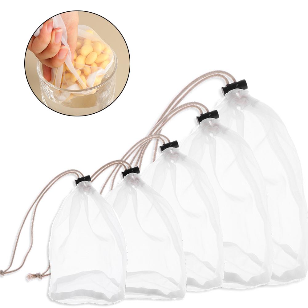 120 Mesh Wiederverwendbares Feinsieb Weinfilter Nussmilchbeutel Lebensmittel Speziell Kaffee Filter Käsetuch Nylon Kochen Allzweck Küche