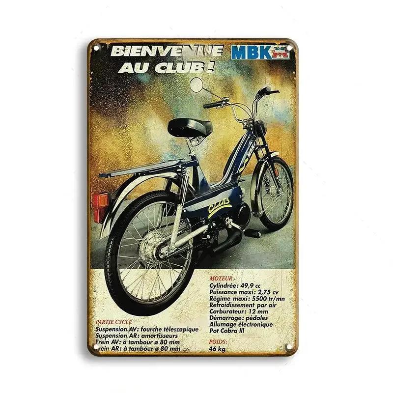 Vintage Motorcycle Decorative Metal Plate Poster Rusty Shabby Tin Sign Dad's Garage Bar Wall Decor Crafts Plaque Tinplate Signs