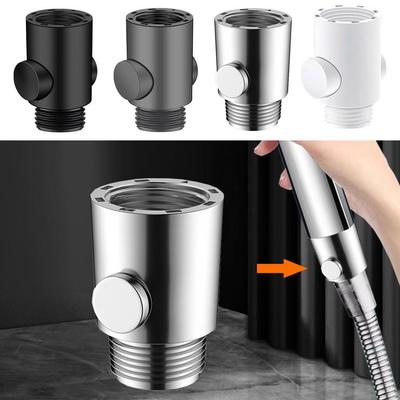 One-Button Shower Head Water Stop Valve Plastic Shower Head Controller Shower Accessories