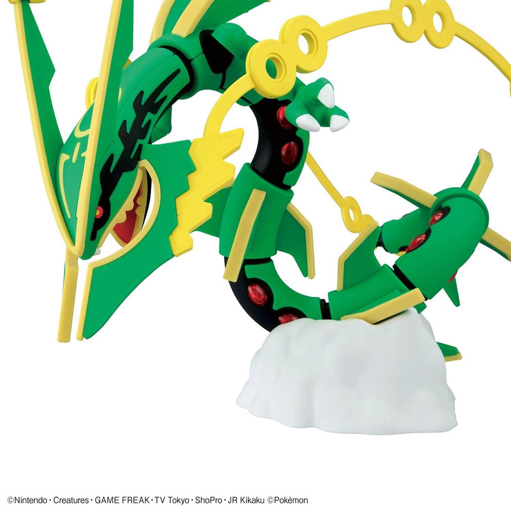 BANDAI SPIRITS Plastic Model Collection 61 Select Series Mega Rayquaza Plastic Model Kit Pokémon Pre-colored