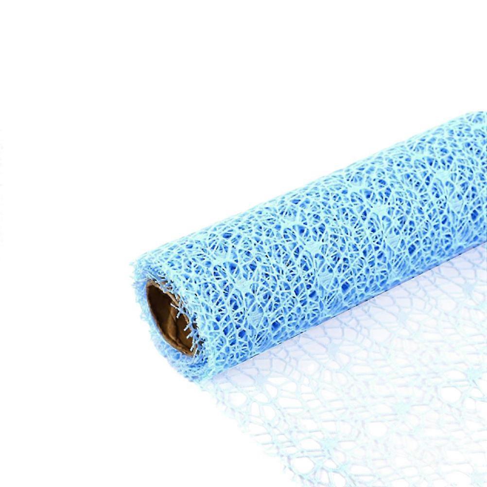 DIY Kids Hanging Gauze Jacquard Net for Flower Wrapping 3Pcs Sky-Blue