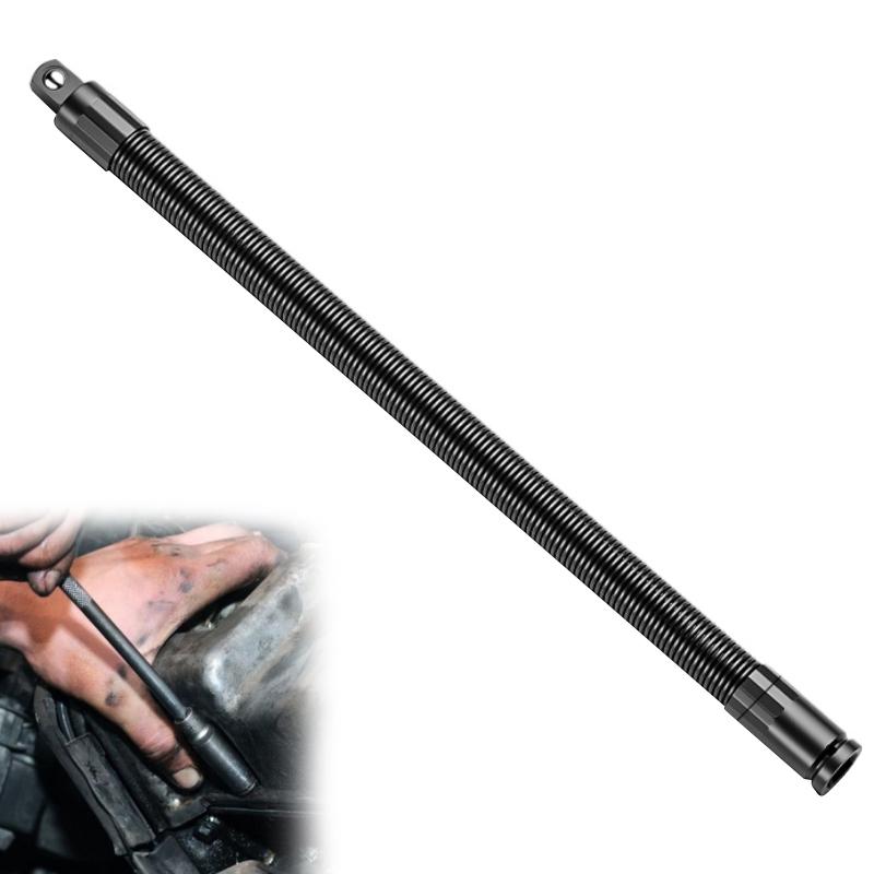 250mm/350mm Flexible Socket Ratchet Extended Wrench Connecting Rod 360-degree Free Rotation Connector Motor Repair Tool