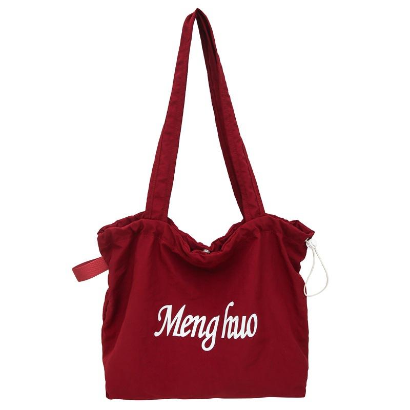 

Женская портативная сумка-тоут с завязками на плече красный