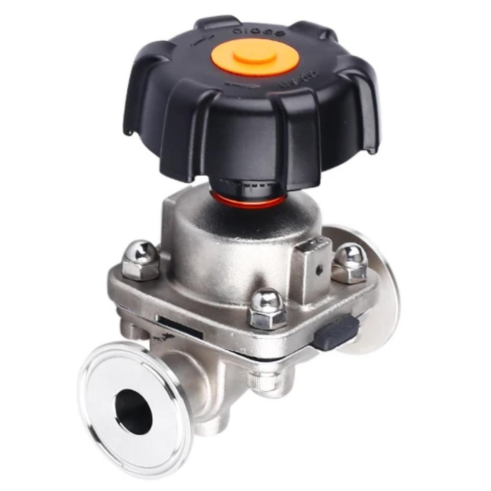 DN15/20/25/32/40/50 0.5" 1.5" 2" Tri Clamp 316L Stainless Steel Diaphragm valve Homebrew