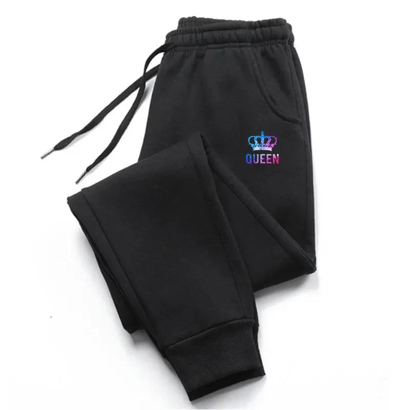 Colored Queen Womens Sweatpants Casual Printing Jogging Fitness Sport Trousers Street Versatile High Quality Simplicity Pants