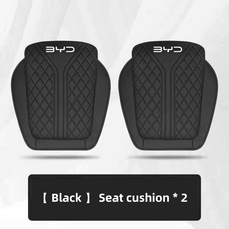 Car Seat Cushion Cover For BYD Sealion 7 ATTO 3 Han Song Plus Seagyll V2l Dolphin Four Seasons Universal Nappa Leather Seat Pad