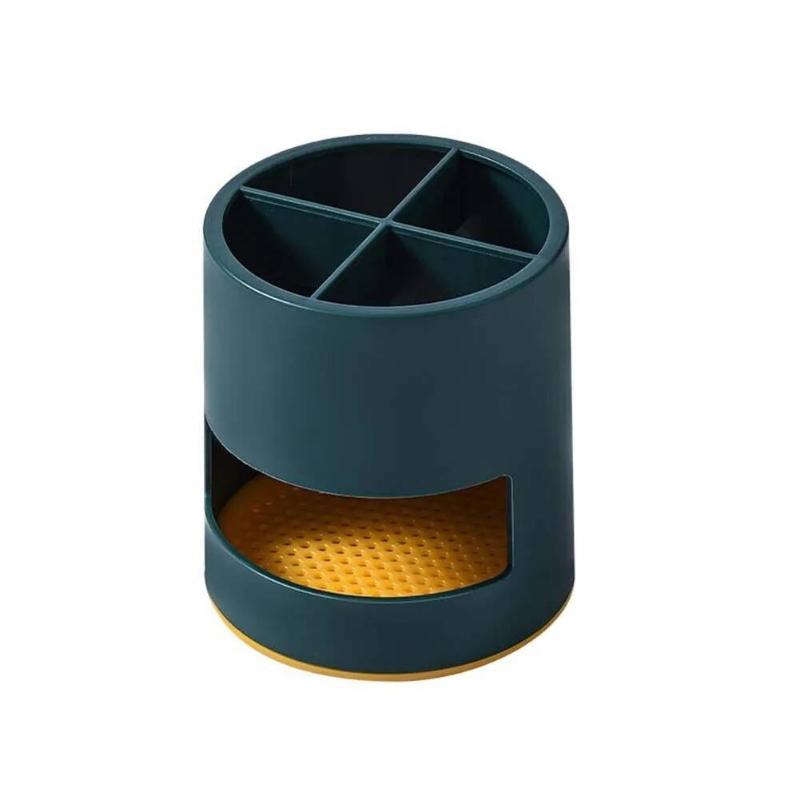

Electric Toothbrush Holder Plastic Storage Organizer Bathroom Toothpaste Holder Cup Box With Drain Holes Bathroom Accessories green