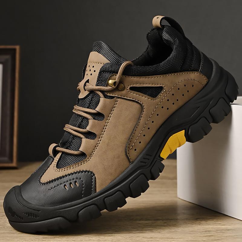 Fashion Outdoor Men Fashion Brand Comfortable Lace Up Hiking Shoes Spring/Autumn Men Anti Slip Soft Sole Breathable Casual Sports Shoes