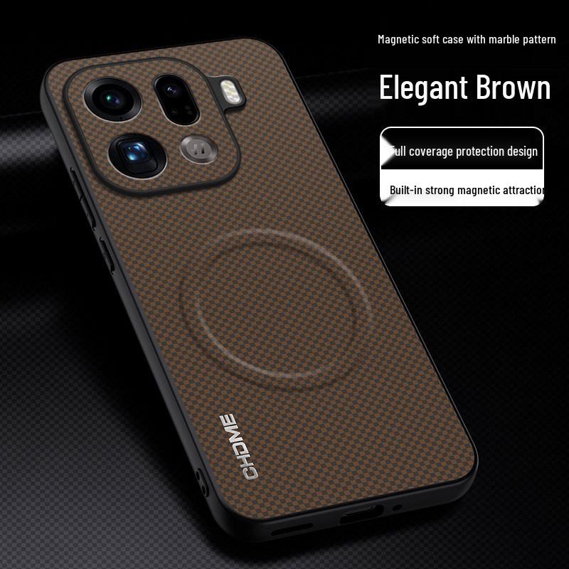 OPPO Find X9/Reno 15/14 Magnetic Drop-Proof Phone Case with New Mark Pattern