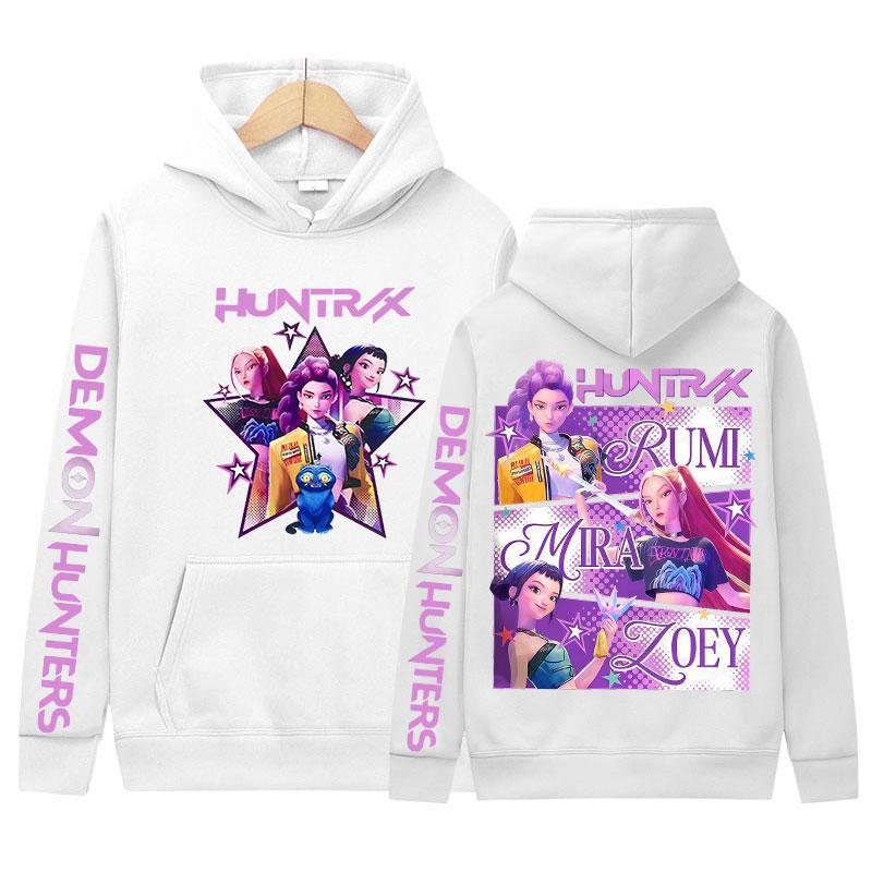 Demon Hunters Hoody 2025 K-pop Movie Aesthetic Clothing Graphic Sweatshirt Men Women Fashion Harajuku Long Sleeve Pullover Hoody