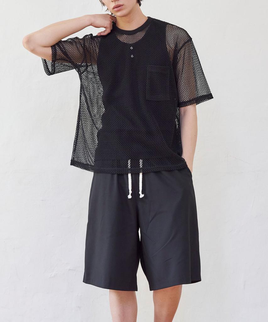 Centair Easy Wide Bermuda Pants_Black