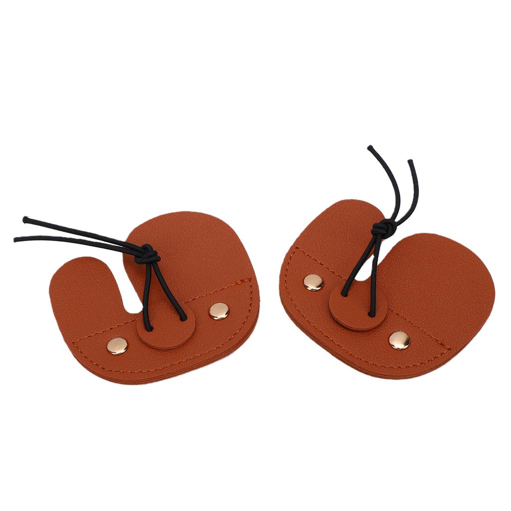 2 pièces Gant de protection pour doigts en cuir PU pour arc recurve Équipement de pratique de tir à l'arc pour arc recurve