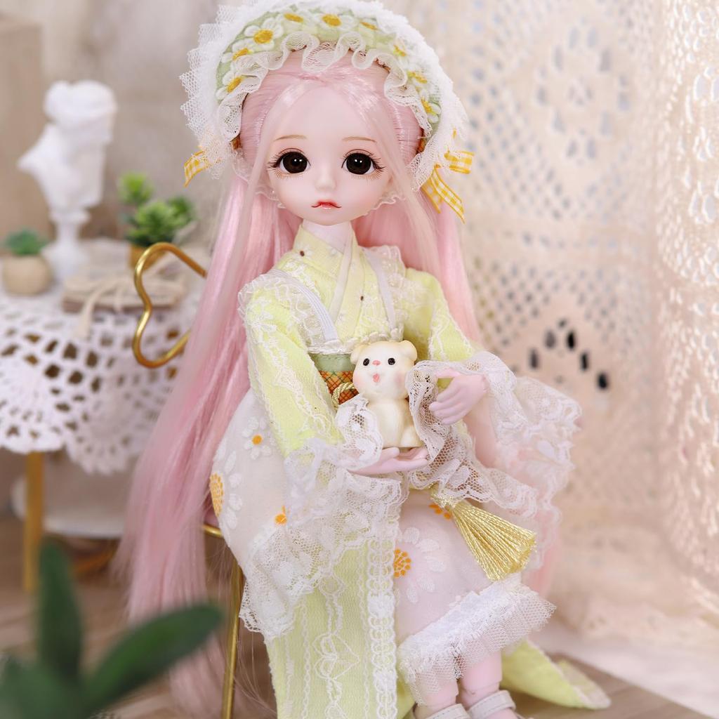 ICY Fortune Days Bjd Doll Anime Style Doll 28 Mechanical Great for DIY Girl Doll 1/6 - Set, Joints, Gifts, Decoration, Exercise, Collection, 6+(chuju)