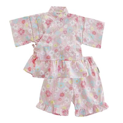 Baby Jinbei Üst ve Alt Japon Bebek Havai Fişek Yaz Obon Yaz Tatili Harika Pijama HF403 [SLINX] Çocuk Seti, Desen, Fırfırlar, Giysiler,