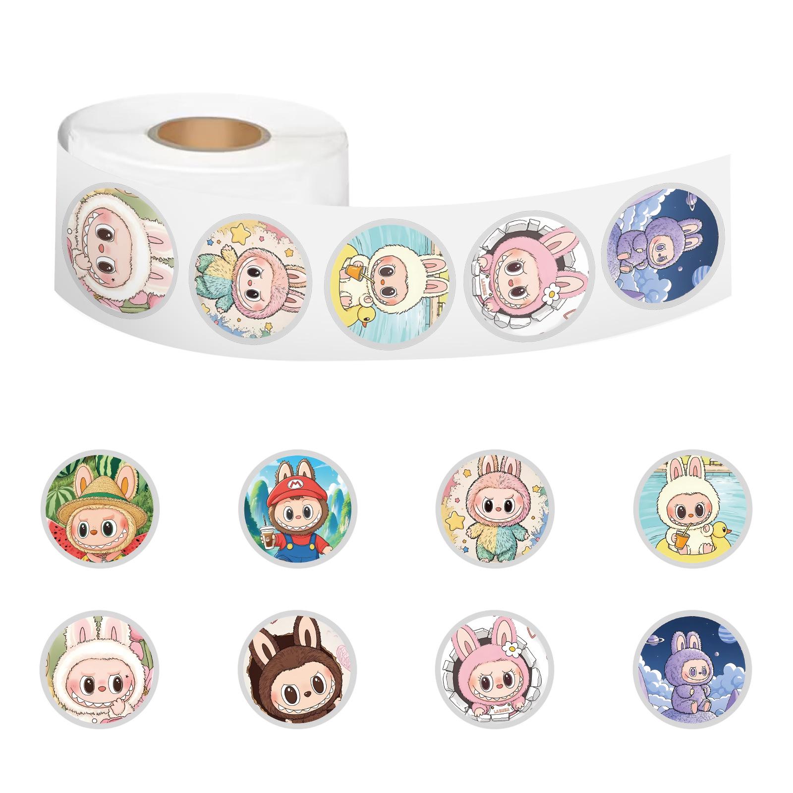 

300 Cute Cartoon Fabric Stickers for Journals and DIY Decorations