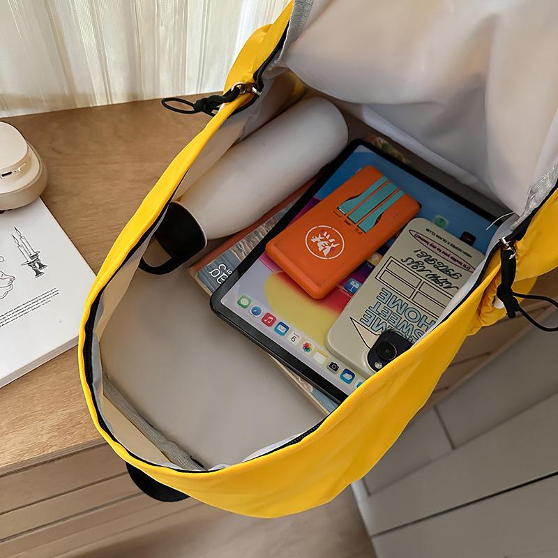 Schoolbag New Campus Alphabet Trendy Cool Student School Bag Lightweight Large Capacity Junior High School Student Simple Backpack Wholesale School
