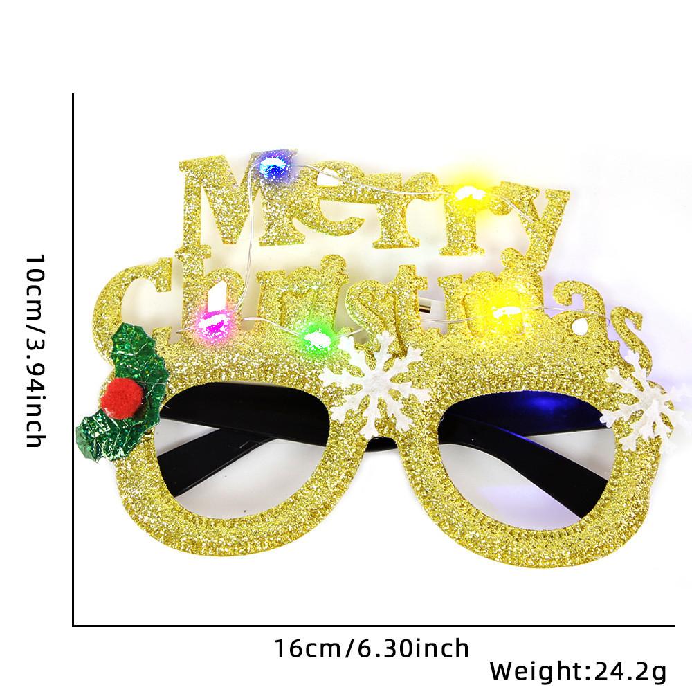 Colorful Cartoon Style Led Christmas Glasses For Party Decorations And Festivities