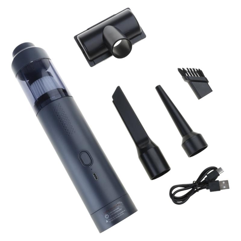 Portable Hand Vacuum for Car and Home Strong Suction Dust Cleaner USB Charging Washable HEPA Filter for Pet Hair Removal
