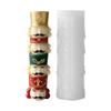 Christmas Candle Project Form with Holiday Figure Outline, Flexible Craft Tool for Clay Work, Pouring Tasks, and Seasonal Table Styling
