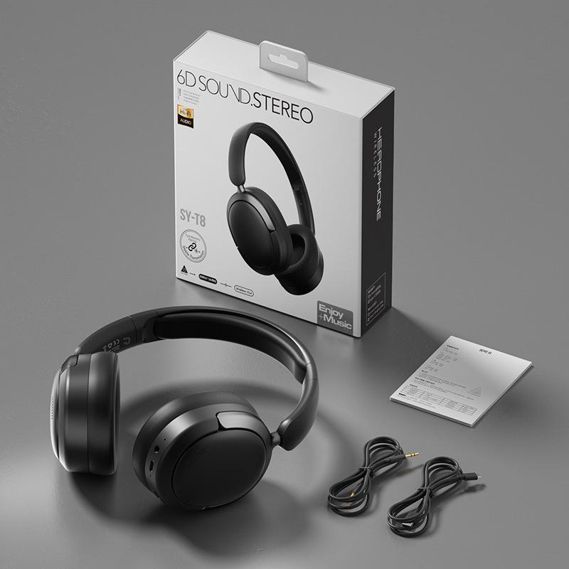 High-Quality Wireless Bluetooth Over-Ear Noise-Canceling Headphones with Long Battery Life