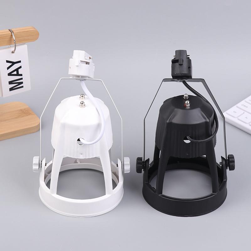 Par30 Led E27 Track Light Bracket Base 2/3Wires Rail Ceiling Lamps Holder Clothing Store Living Room Commercial Use