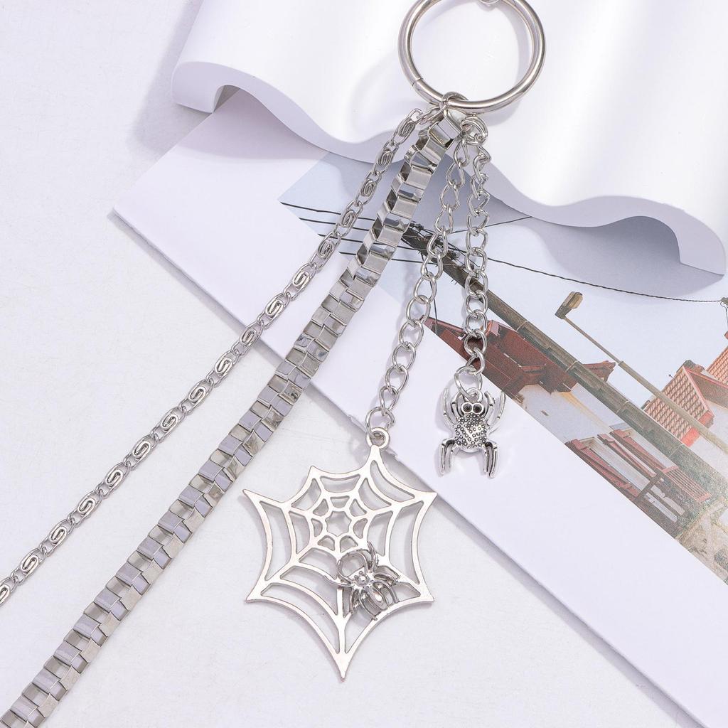 Double-Layer Spider Web Metal Pants Chain for Women - Punk Street Fashion Halloween Accessory