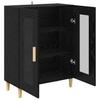 Sideboard Black Oak Look 69.5 X 34 X 90 Cm Engineered Wood