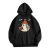 Women's Fashionable, Casual, Comfortable Round-neck, Hooded, Long-sleeved, Halloween-print Warm Sweater