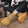 Fashion PARZIVAL New Autumn High Top Sports Shoes Thick Bottom Men Shoes Versatile Casual Shoes Outdoor Male Sneakers Zapatos De Hombre