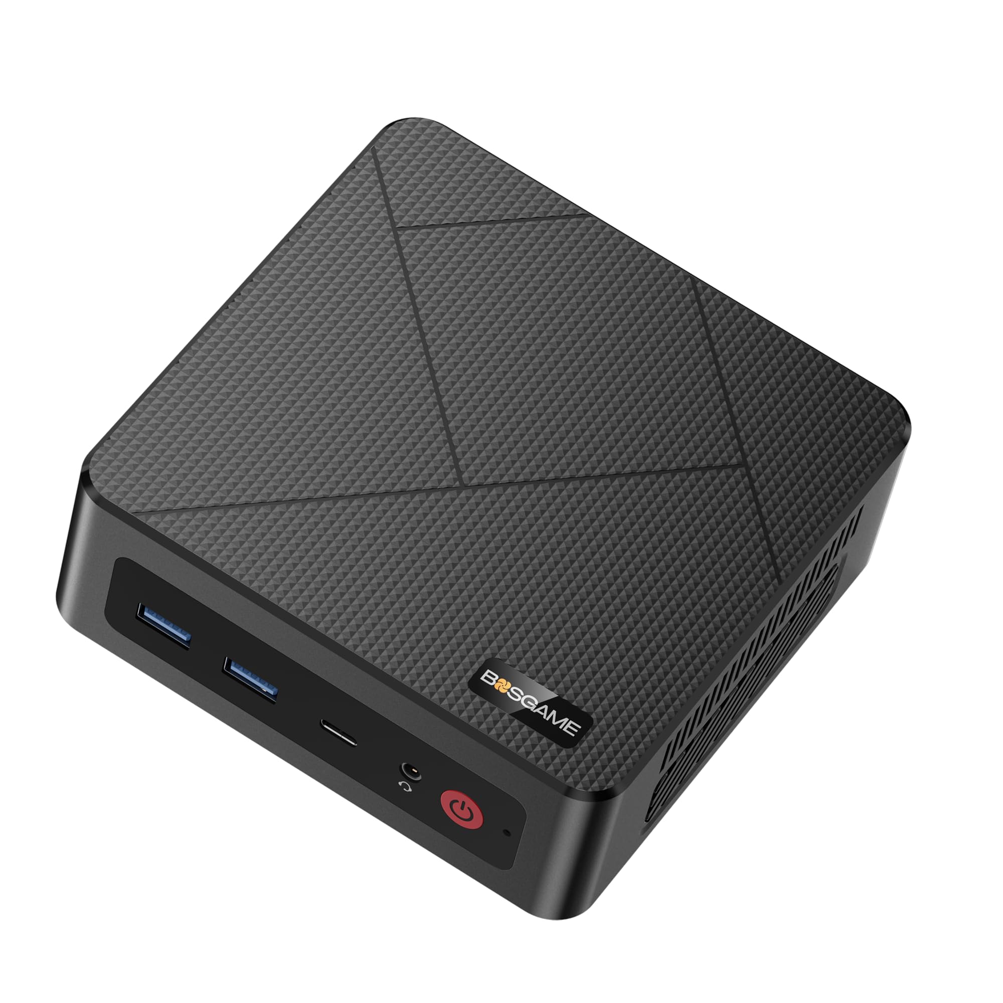 

The BOSGAME E4 mini PC features an AMD Ryzen 5 3550H 16GB of DDR4 and a 512GB NVMe supporting up to three displays and 4K 60Hz It includes three USB
