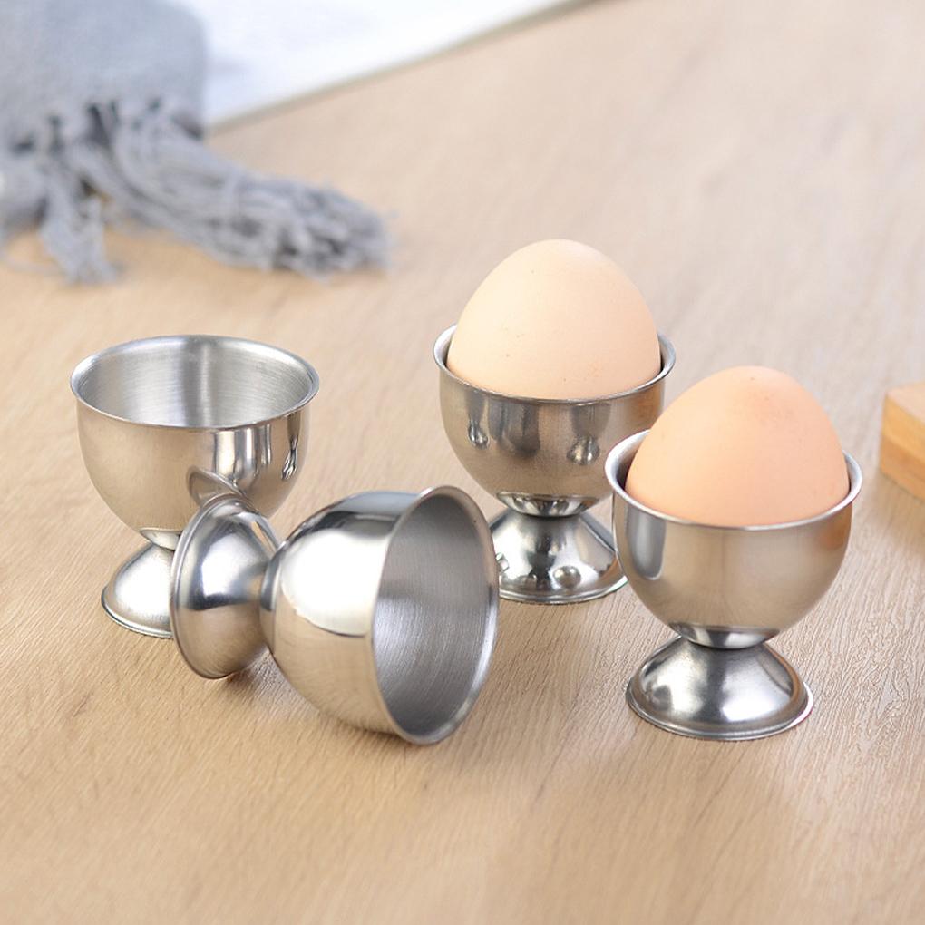 Stainless Steel Eggs Cup Strong And Durable For Boiled Eggs Stainless Steel Boiled Egg Cups