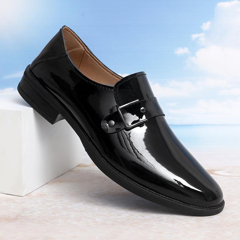 

Модная британская новая остроносая белая черная обувь из натуральной кожи для мужчин формальная свадебная выпускной вечер платье возвращения домой конкурс монки лоферы 38