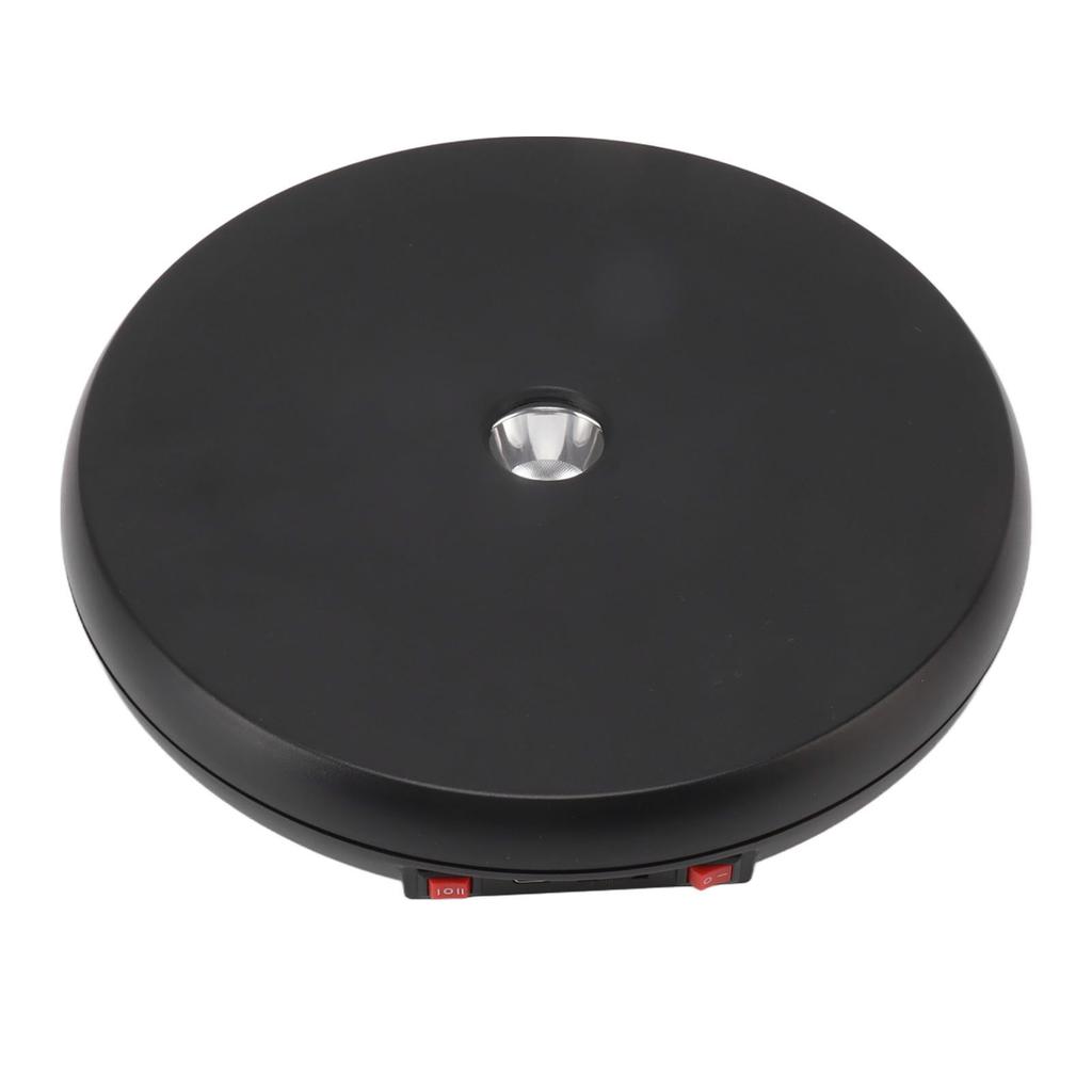 Elektrischer Drehtisch LED-Licht 25cm Geräuschlos 20kg Tragkraft Drehteller Präsentationsständer für Schmuck