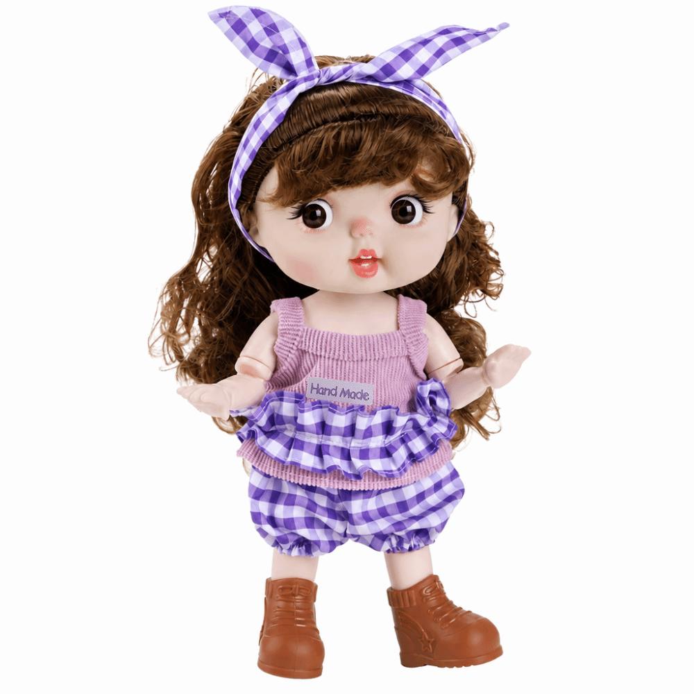 28cm 1/6 Scale Multi Joint Doll 19 Joints Movable Cute Emoticon Doll Birthday Gifts