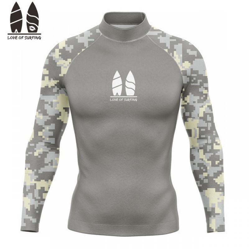 T-shirt Surfing Suit UPF50 Sunscreen Beach Swimsuit Diving Jellyfish Long Sleeve Split Top